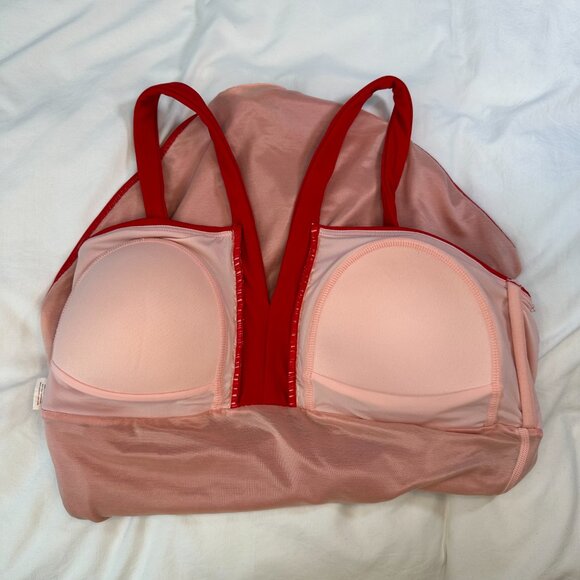 SPANX Red V-Neck Shaping & Tummy Control One-Piece Swimsuit - 14 - Picture 12 of 13